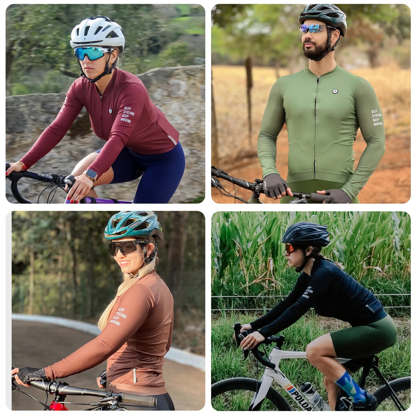 Maglia Ciclismo Manica Lunga Pro Aero Traspirante 3D Bubble Mesh Uomo Donna Antipilling Asciugatura Rapida