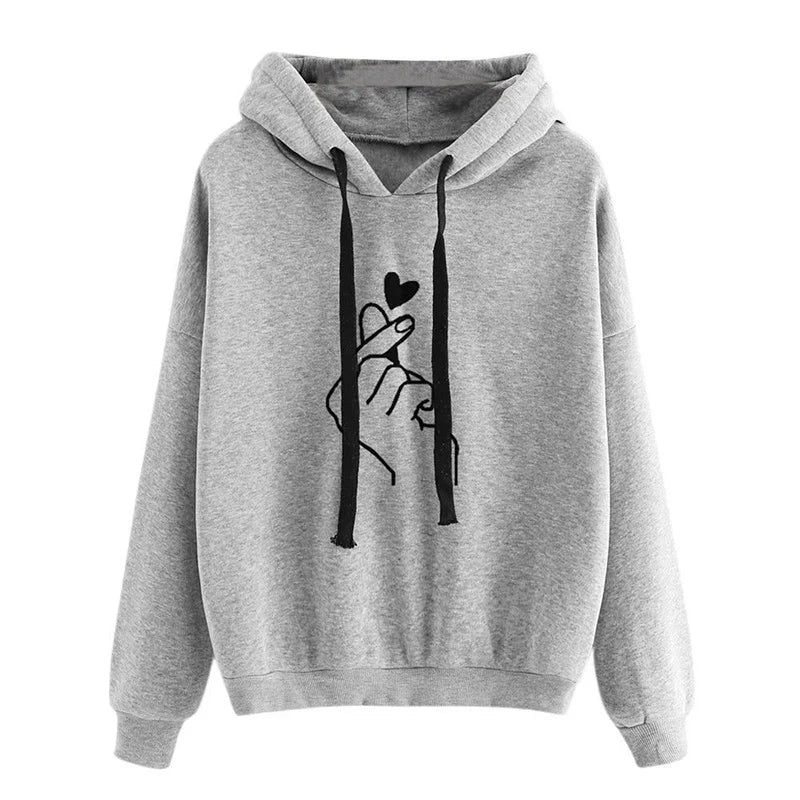 Felpa Con Cappuccio In Pile Autunnale Tinta Unita Da Donna Manica Lunga Con Coulisse E Tasche Frontali Stile Coreano