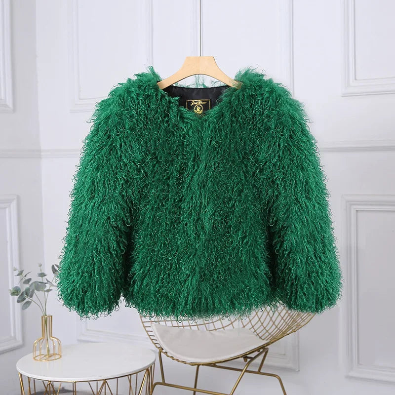 TARUXY Cappotto Di Pelliccia Sintetica Donna Inverno 2025 Caldo Design Lusso Street Style Giacca Breve