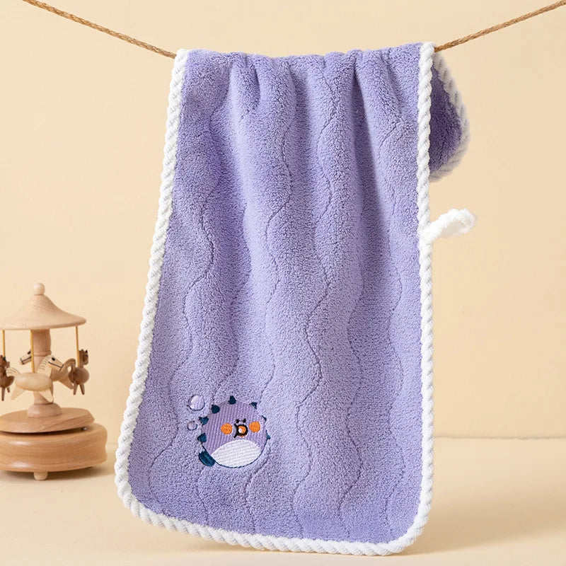 Asciugamano In Pile Corallo Per Bambini 25x50 Cm Morbido E Assorbente Regalo Ideale Con Stampe Cartoni Animati