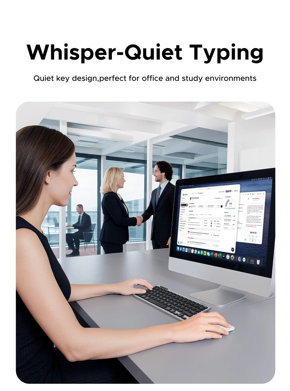 Tastiera Wireless Bluetooth 5.3 E 2.4G 78 Tasti UGREEN Compatibile MacBook iPad PC Tablet Russo EN