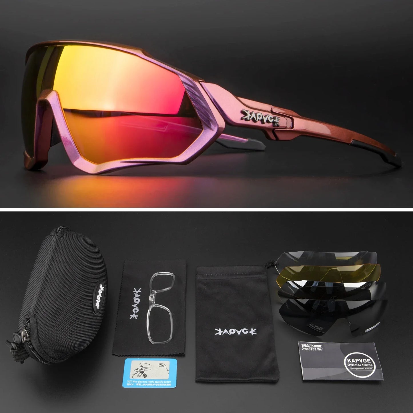 Occhiali Da Ciclismo Polarizzati Per Sport All'Aperto Corsa Pesca MTB Bici Da Strada Unisex Uomo Donna
