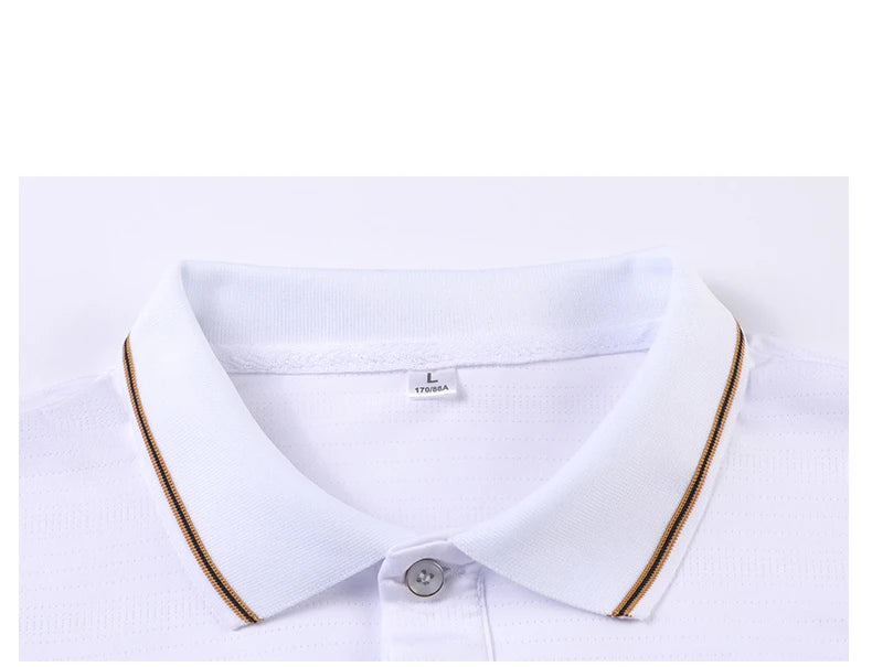Maglietta Da Uomo Traspirante Estiva Con Risvolto Versatile Top Da Esterno Per Affari E Moda Polo Solido