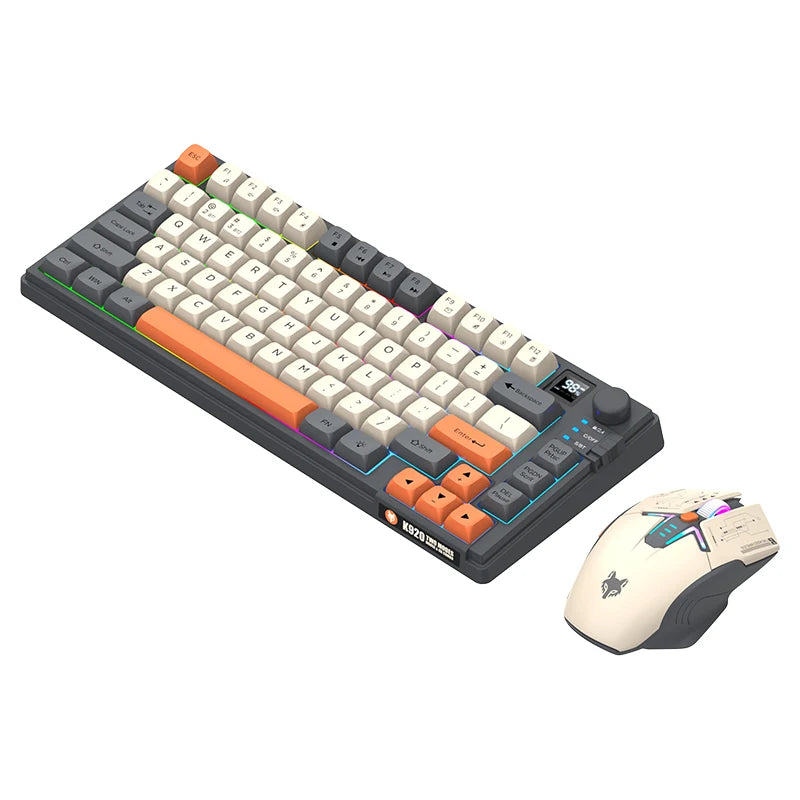 XUNFOX K920 Set Tastiera E Mouse Bluetooth Dual Mode Universali Per Laptop Ufficio E Gaming