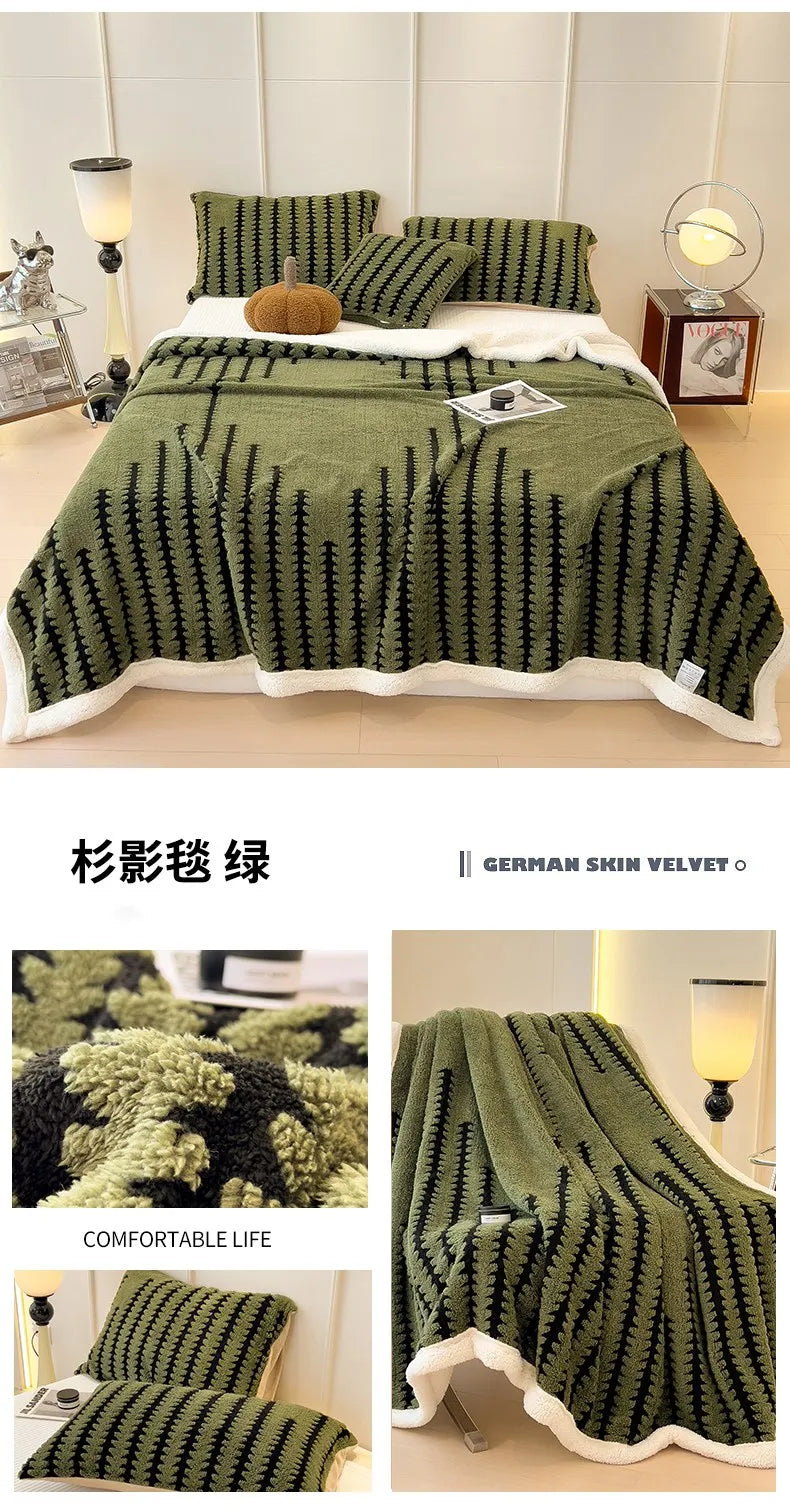 Coperta In Flanella Morbida Multifunzionale Queen Size Antistatica Portatile Per Pisolino Confortevole Delicata