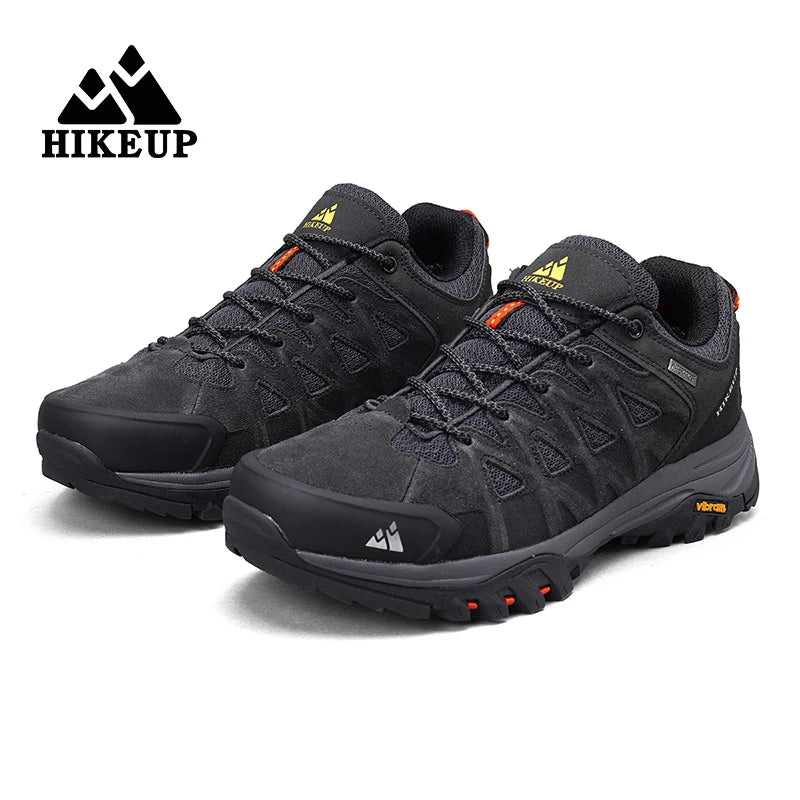 HikeUp Scarpe da Trekking da Uomo Traspiranti con Lacci Ammortizzate per Escursionismo all Aperto Impermeabili Outdoor