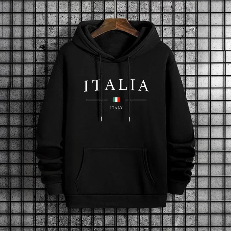 Tuta Da Uomo Di Qualità Con Cappuccio Monopezzo Felpe Con Stampa Streetwear Autunno Inverno Pantaloni