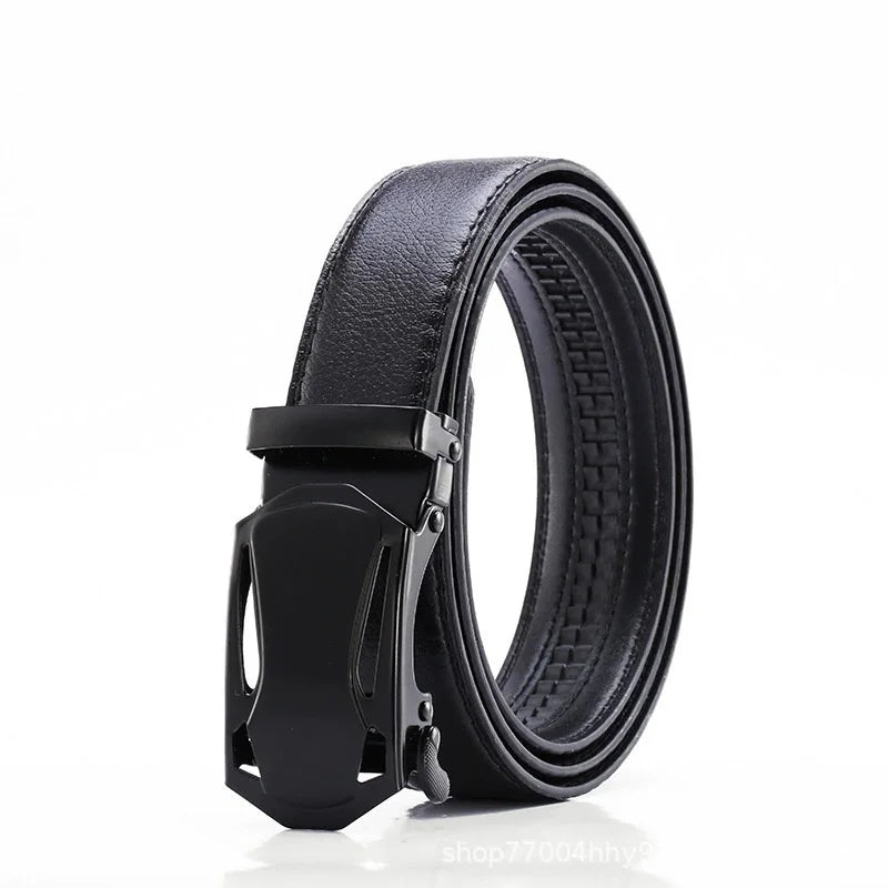 Cintura In PU Con Fibbia Automatica Da Uomo Alta Qualita Cintura Casual Da Lavoro Alla Moda Regalo Uomo