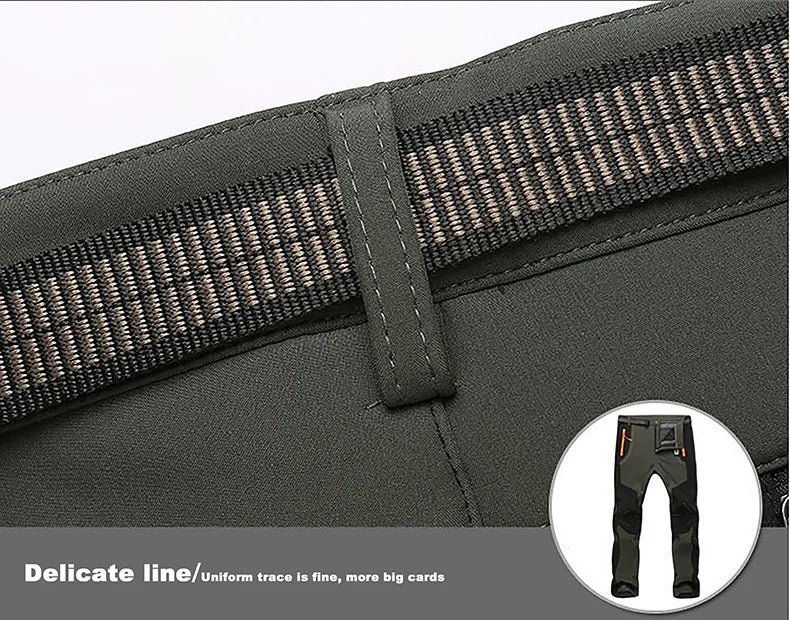 Pantaloni Invernali Da Uomo In Pile Per Trekking Impermeabili Caldi Da Campeggio All Aperto Soft Shell Antipioggia Antivento