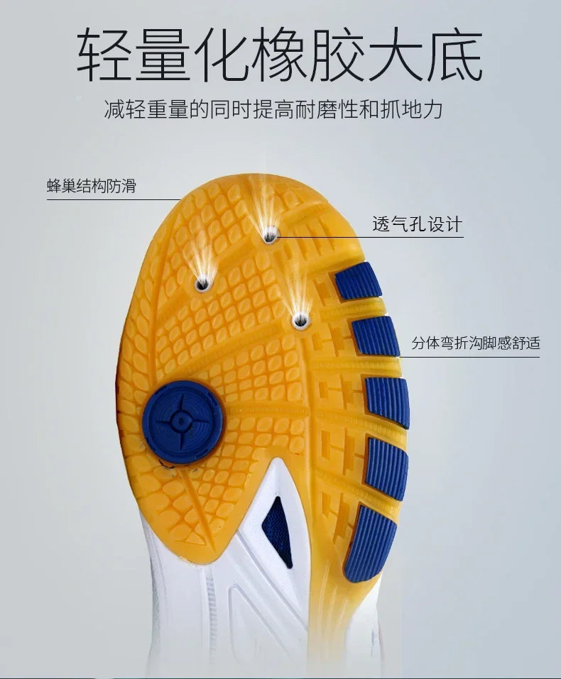 Scarpe Da Tennis Da Competizione Uomo Professionali Traspiranti Coppia Scarpe Da Ping Pong E Badminton