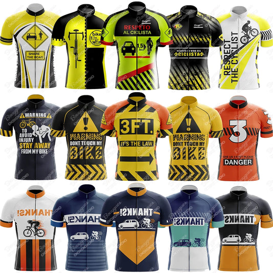 Maglia Ciclismo Uomo Riflettente Manica Corta Antirughe Traspirante Poche Antisudore Asciugatura Rapida MTB Downhill