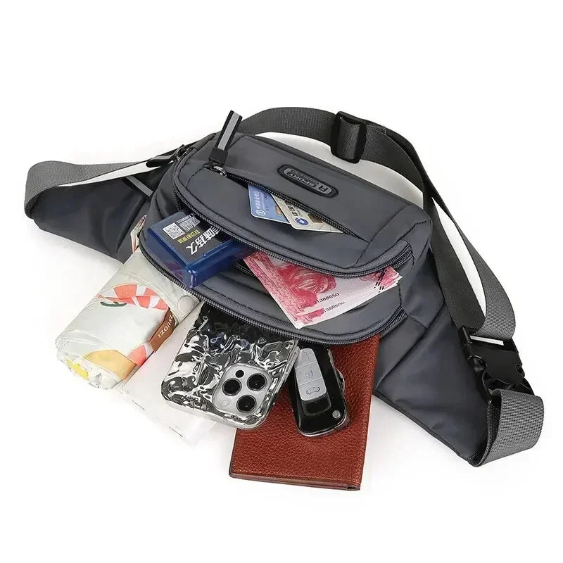 Marsupio Da Uomo In Tela Ultra Sottile Antifurto Per Corsa All Aperto Unisex Sportivo