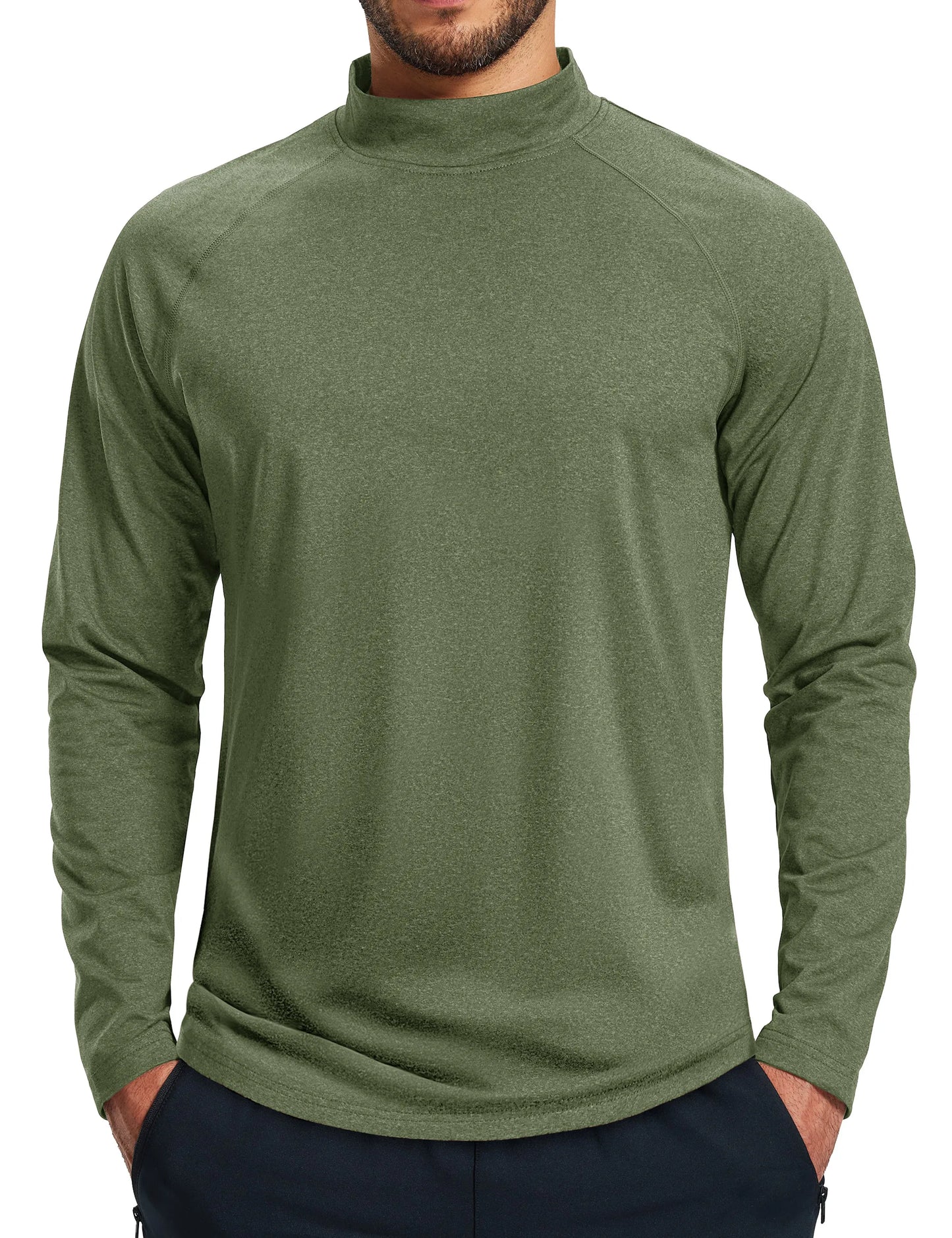 Camicie Termiche Da Uomo Manica Lunga In Micropile Foderata In Pile Livello Base Caldo Per Allenamento Invernale
