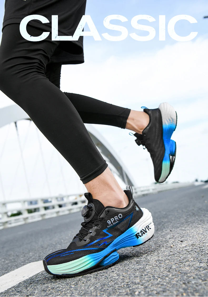 Letcomfit Scarpe Da Corsa Uomo 2025 Ammortizzazione Piastra Carbonio Scarpe Da Ginnastica Maratona Leggere Antiscivolo
