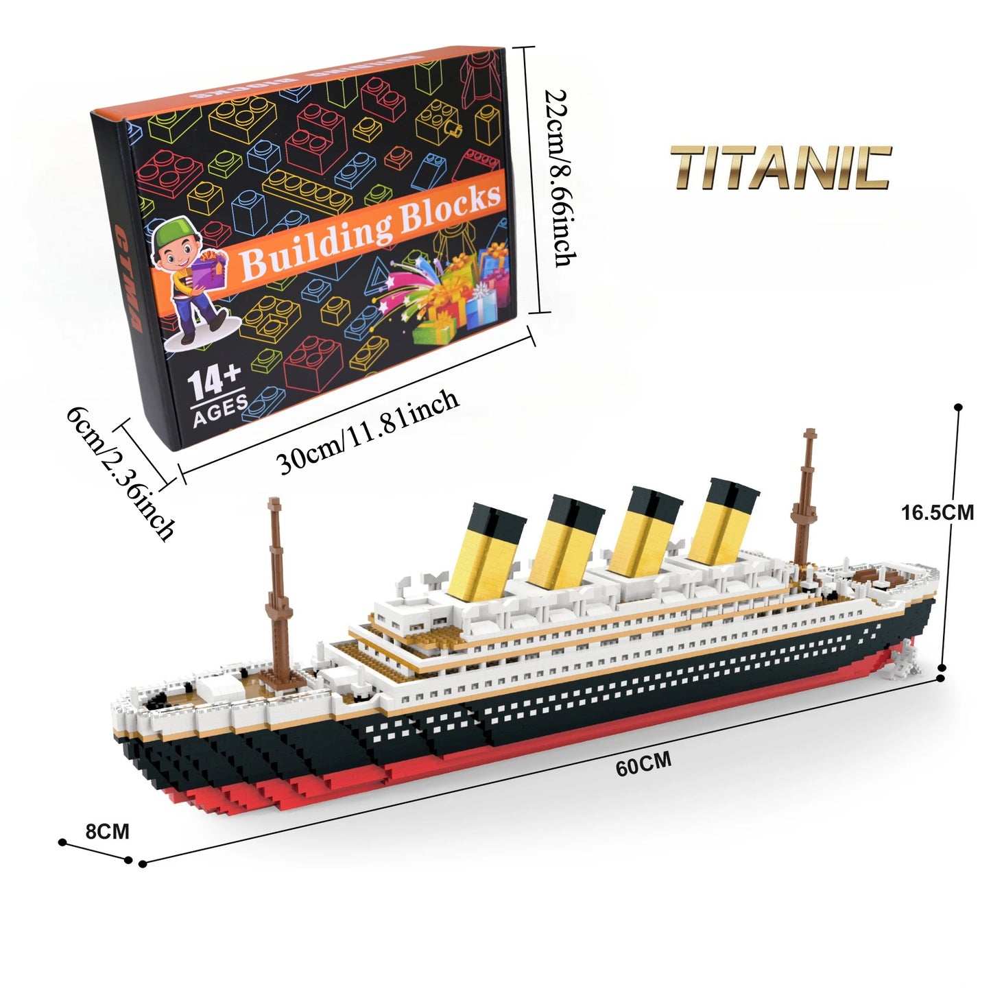 Oltre 4000 Pezzi Titanic Modello Nave Da Crociera Blocchi Costruzione MOC Barche Giocattoli Da Costruzione Regalo