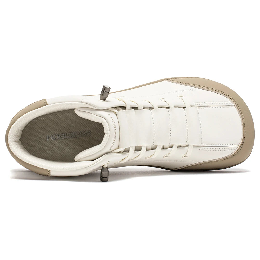 HOBIBEAR Scarpe Mid Top Da Donna Con Punta Larga In Pelle Artificiale Antiscivolo Per Esterno