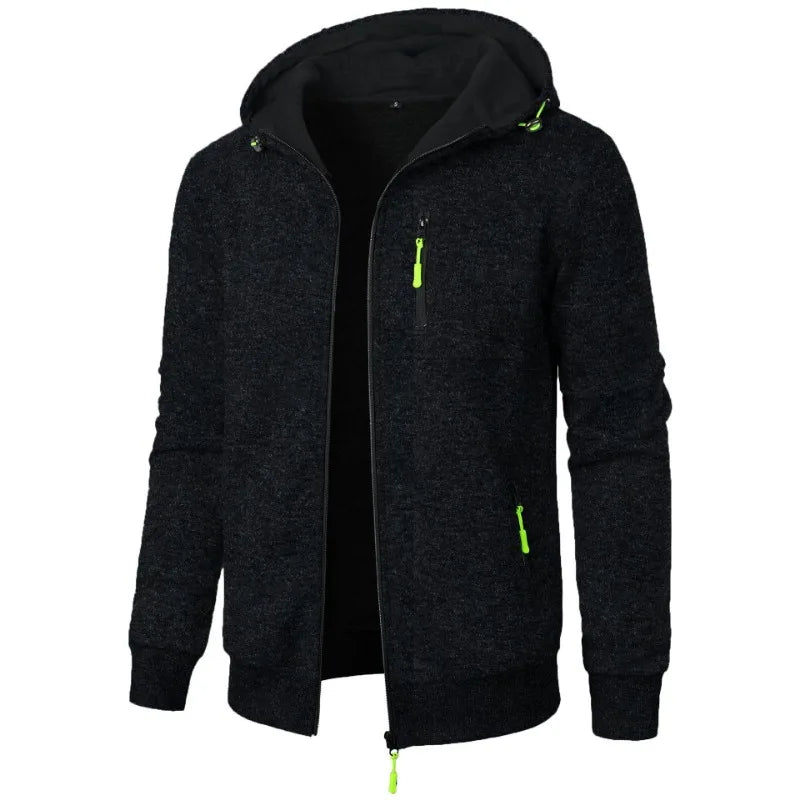 Giacca Invernale Oversize Da Uomo Con Cappuccio E Cerniera Calda Per Lavoro Esterno Animal Game
