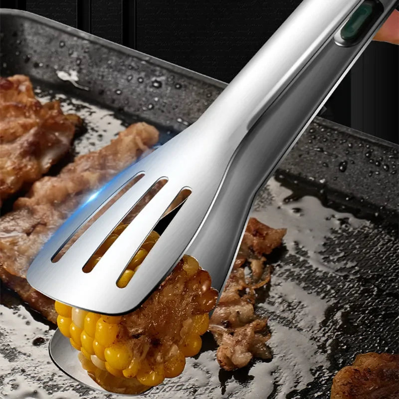 Pinza Per Alimenti In Acciaio Inox 304 Tre Misure Da 7 9 E 12 Pollici Impugnatura Antiscivolo In Silicone Per Barbecue