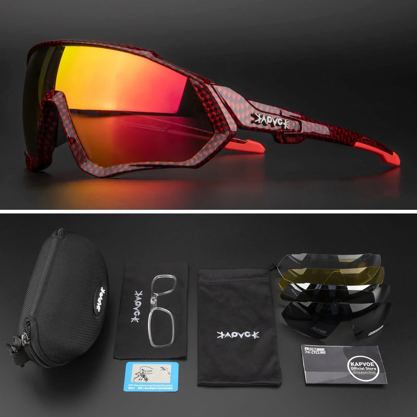 Occhiali Da Ciclismo Polarizzati Per Sport All'Aperto Corsa Pesca MTB Bici Da Strada Unisex Uomo Donna
