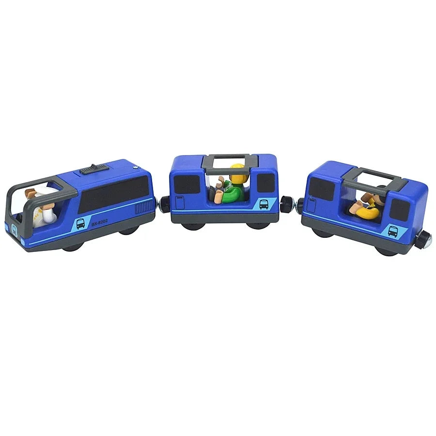Locomotiva In Legno Magnetica Per Bambini Giocattolo Treno Con Pista Ferrovia Educativa