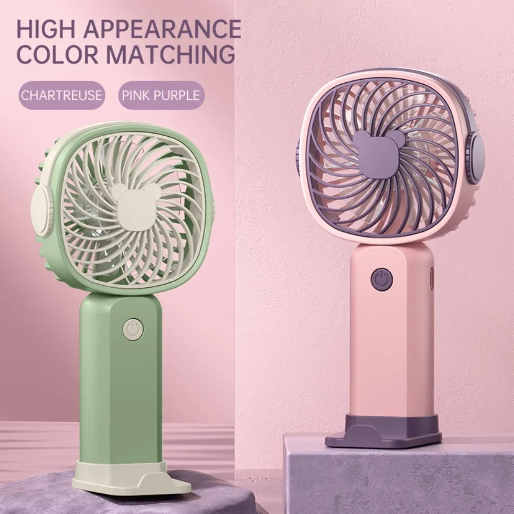 Mini Ventilatore USB Portatile Multifunzionale Con Supporto Da Tavolo Per Studenti E Esterni Batteria Ricaricabile