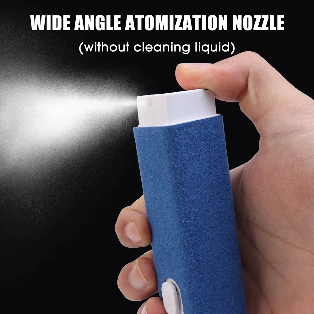 Pulitore Per Schermo Del Telefono 2 In 1 Spray Con Panno In Microfibra Per Computer Rimozione Polvere IPhone IPad Apple