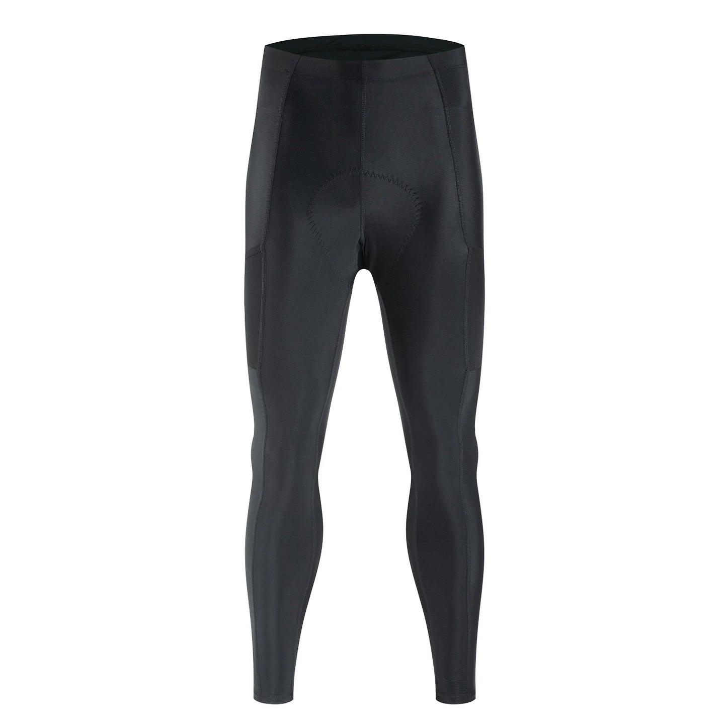 Pantaloni Ciclismo Con Bretelle da Uomo Neri Lunghi da Strada Per Primavera Autunno