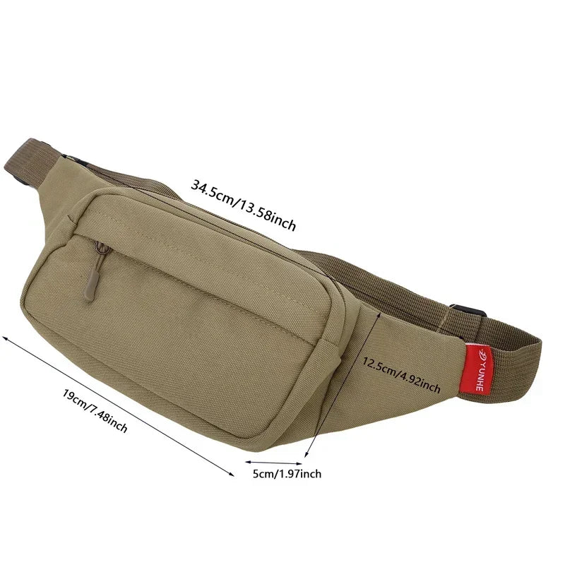 Marsupio Sportivo Unisex Da Uomo E Donna Borsa A Tracolla In Tela Oxford Porta Telefono Petto Casual
