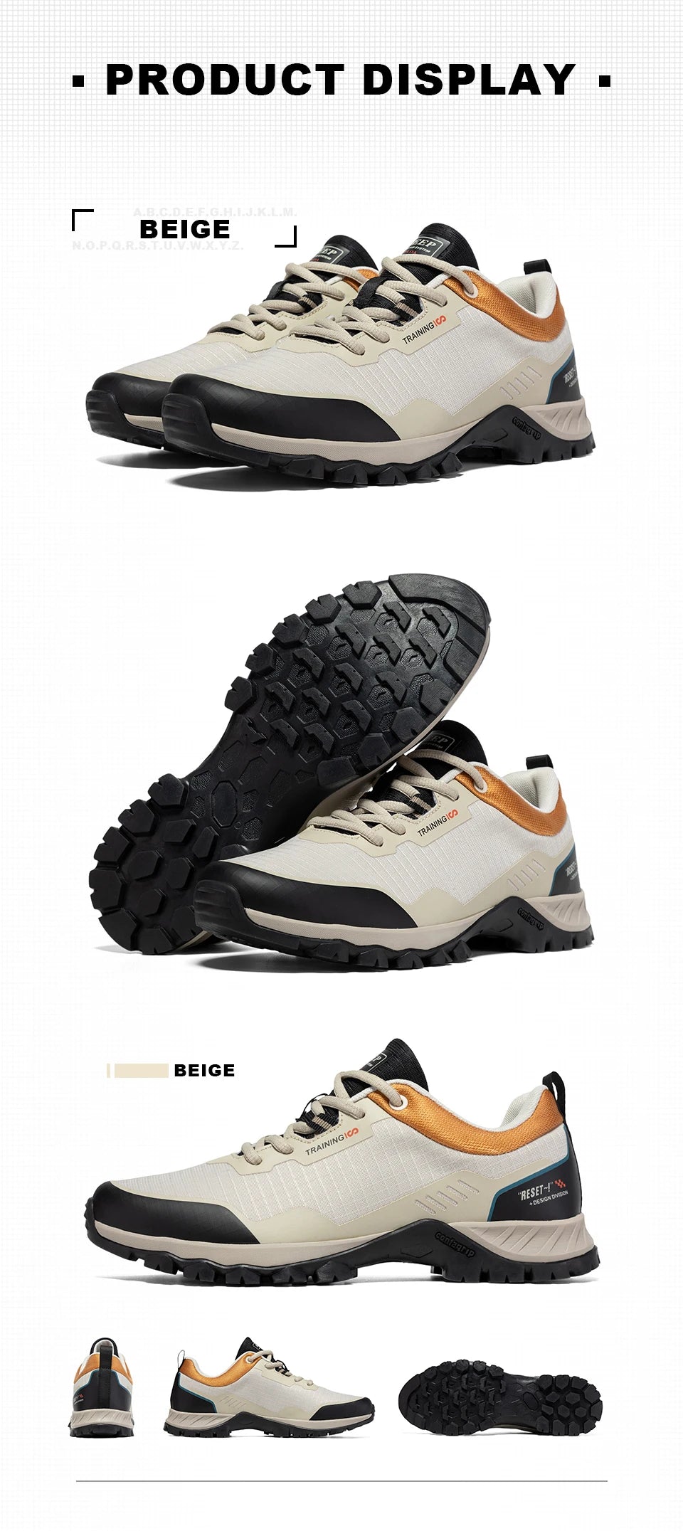 Baasploa Scarpe Da Trekking Uomo Impermeabili Antiscivolo Resistente All Usura Per Esploratori Outdoor M7306