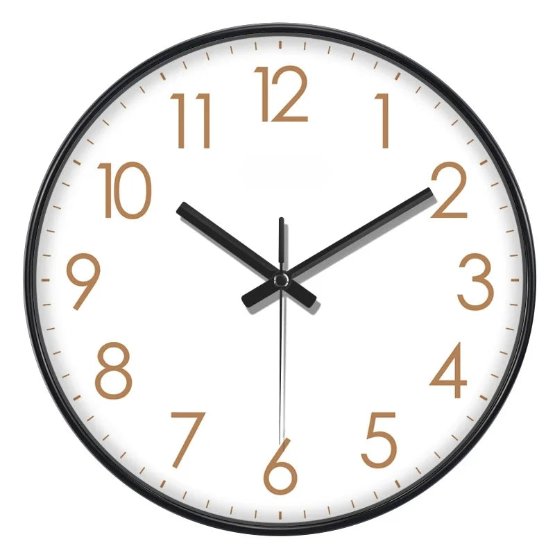 Orologio Da Parete Quarzo Numeri Grandi Facile Da Leggere Decorazione Domestica Moderna Silenzioso Senza Ticchettio