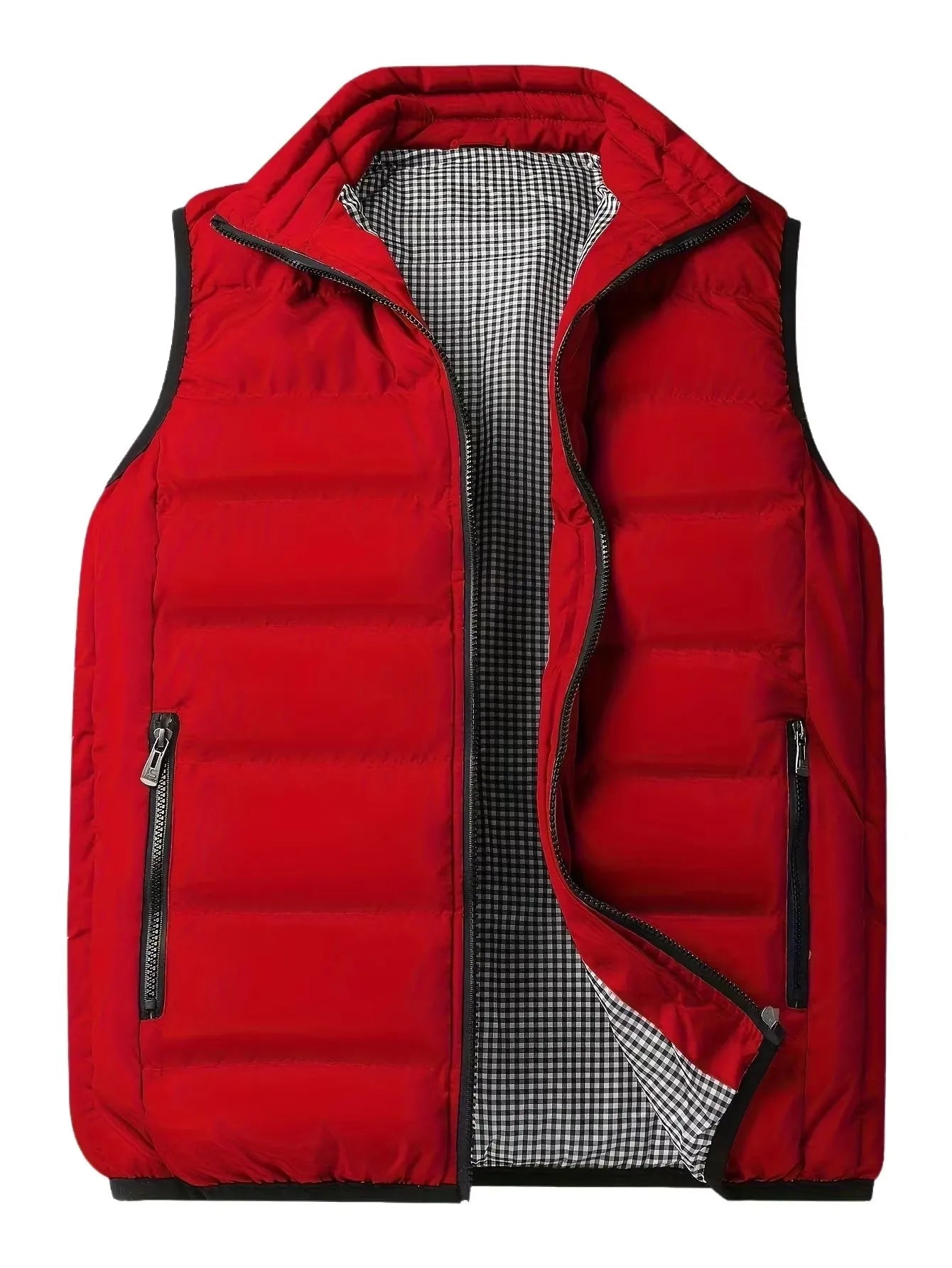 Gilet Antivento Da Uomo Imbottito In Cotone Caldo E Spesso Senza Maniche Invernale Casuale