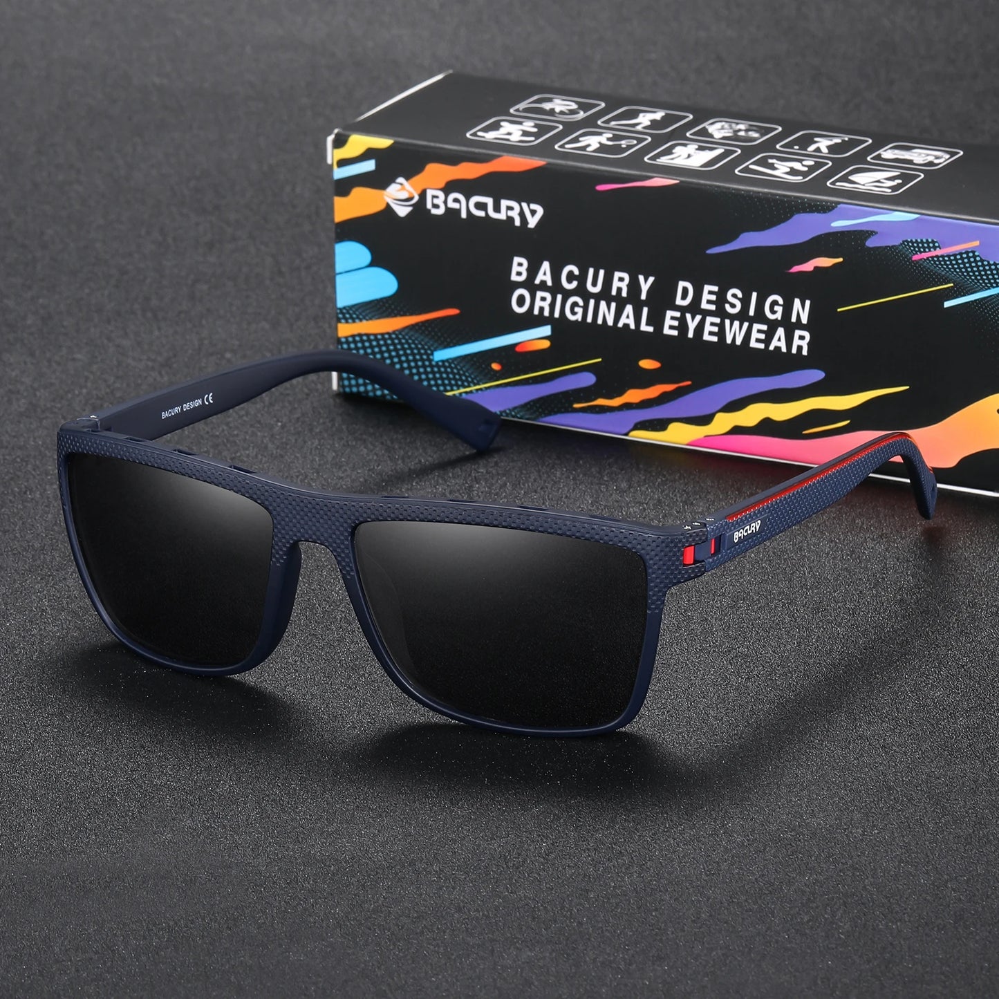 Occhiali Da Sole Sportivi Quadrati Polarizzati UV400 Unisex Per Uomo E Donna Ideali Per Escursionismo Confortevoli