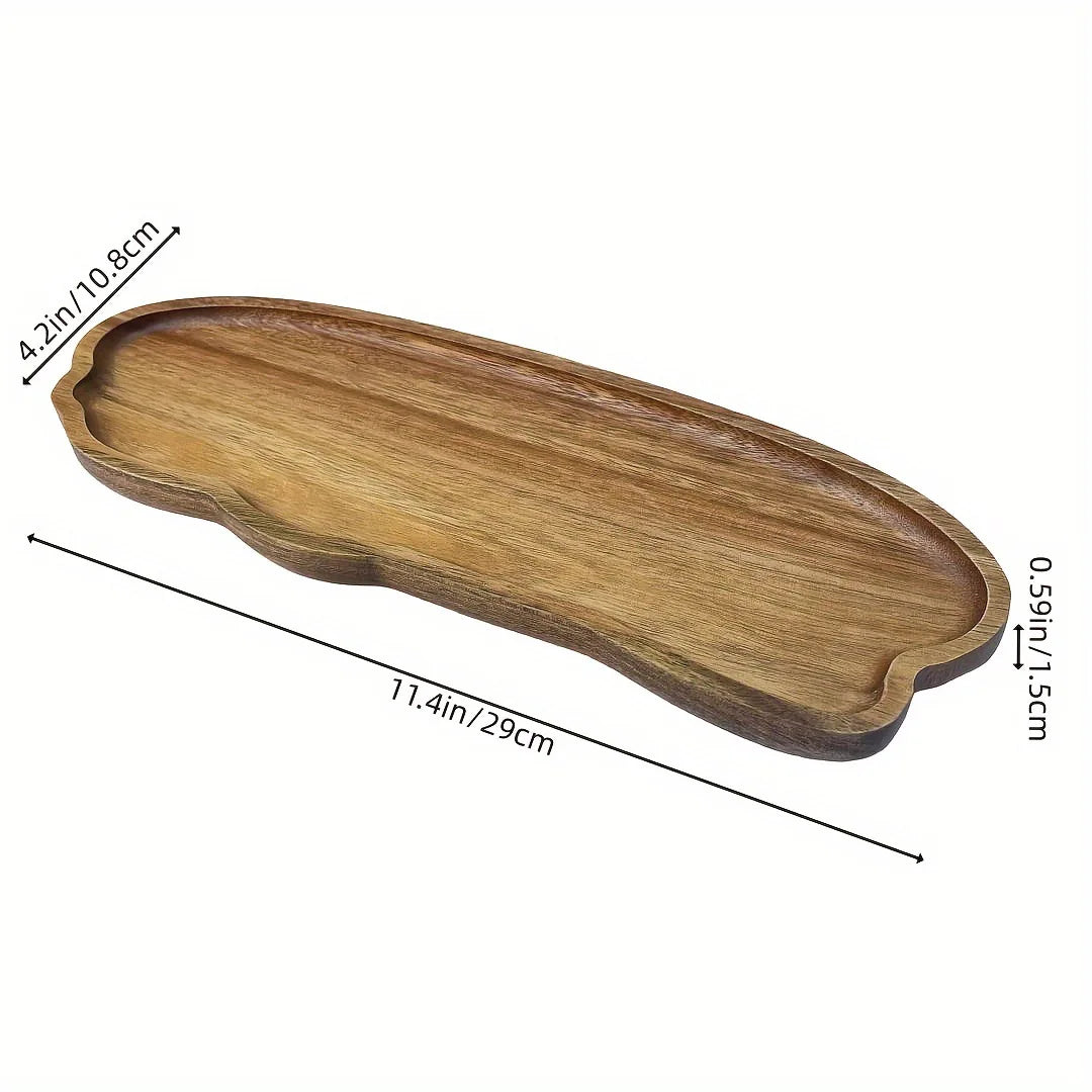 Piatto Di Frutta Giapponese In Legno Massello Rotondo Vassoio Snack Multidimensionale Ad Alto Valore Allingrosso