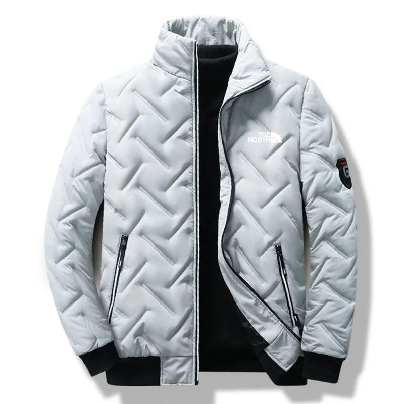 Piumino In Cotone Da Uomo 2026 Nuova Moda Autunno Inverno Giacca Corta Imbottita Con Collo Alto Casual Senza Cappuccio