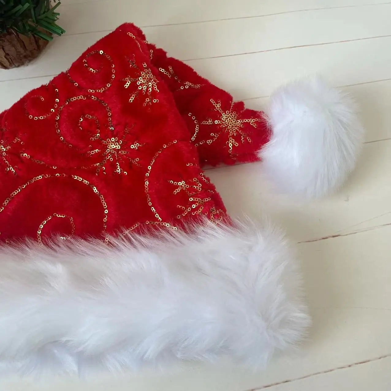 Cappello Natalizio In Peluche Bianco 30x45 Cm Unisex Comfort Da Babbo Natale Seta Brillante 2025