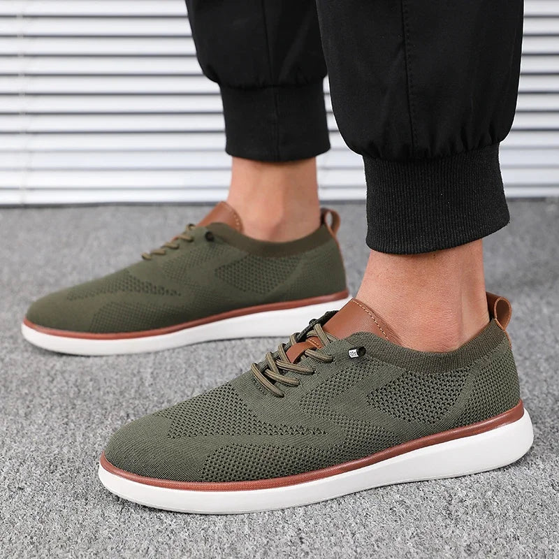 Scarpe Leggere Da Uomo Lavorate A Maglia Comode Per Tutto Il Giorno Con Vestibilità Eccellente Per Trekking Quotidiano