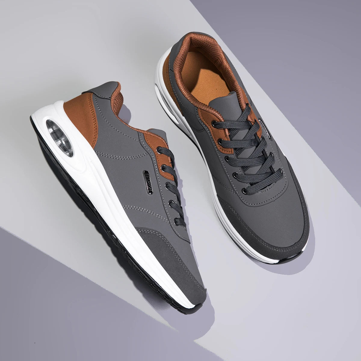 Scarpe Nuove Uomo Primavera Autunno Impermeabili Ammortizzazione Antiscivolo Scarpe Sportive In Pelle Da Tennis