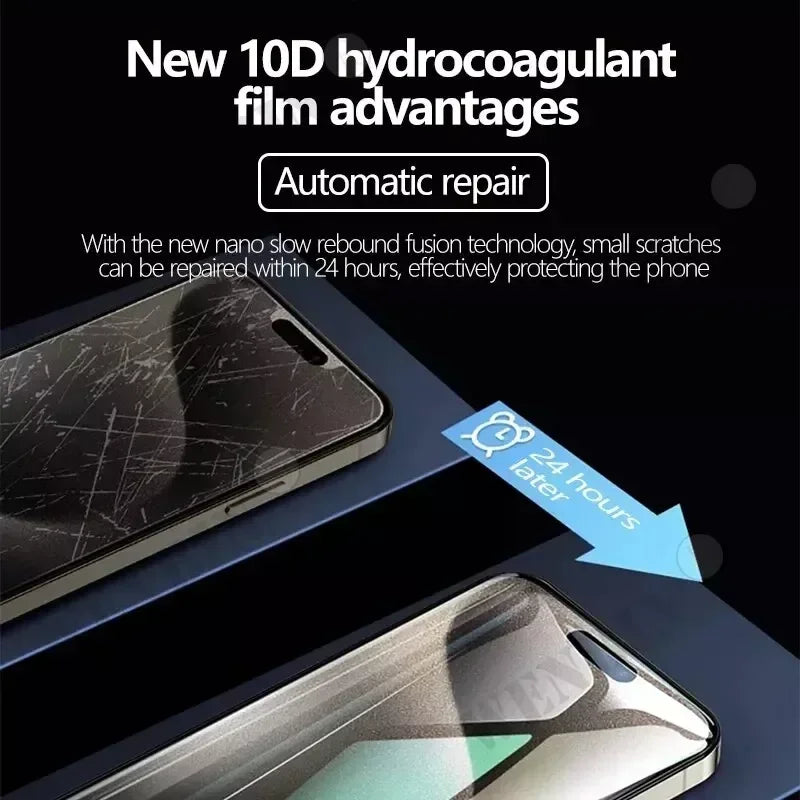 Kit 5 Pellicole Idrogel Protezione Schermo per iPhone 17 16 16e 15 14 13 12 11 Pro Max 12 13 Mini 7 8 Plus SE XR XS