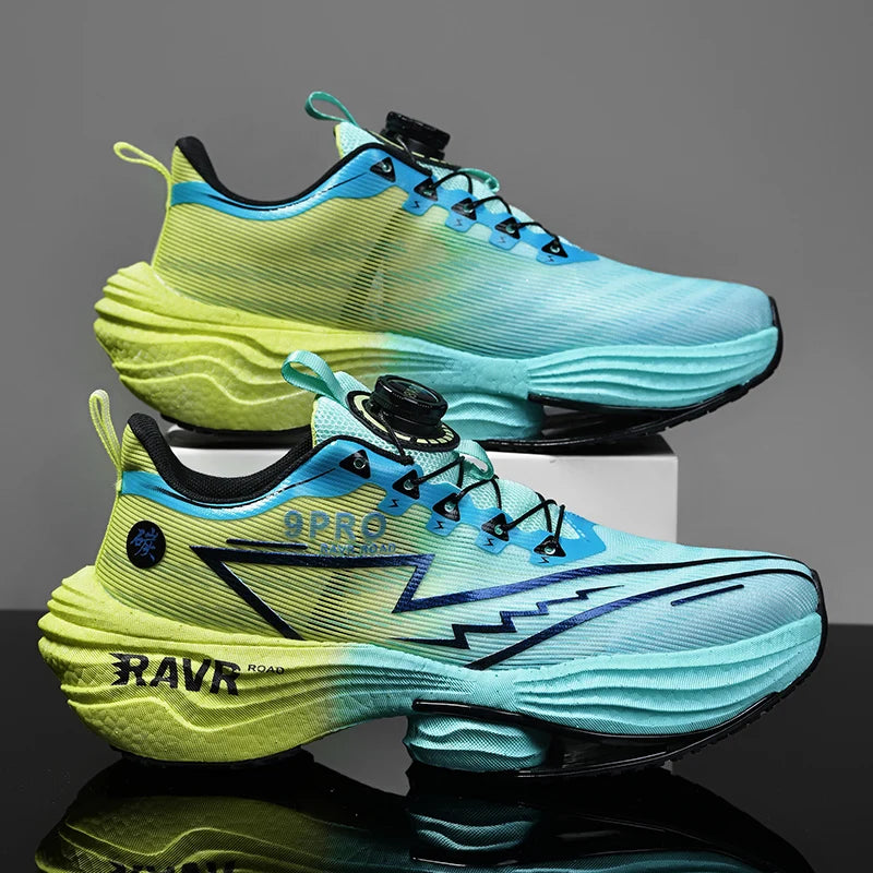 Letcomfit Scarpe Da Corsa Uomo 2025 Ammortizzazione Piastra Carbonio Scarpe Da Ginnastica Maratona Leggere Antiscivolo