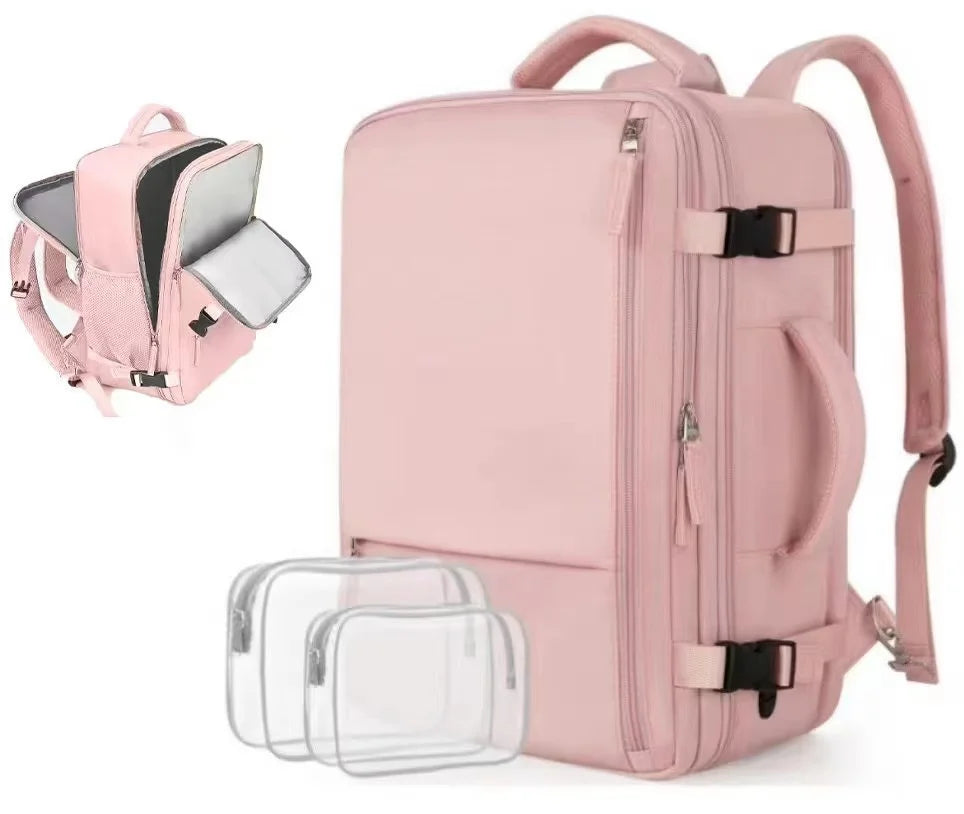 Zaino Da Viaggio Unisex Per Laptop Da 15 Pollici Grande Capacità 36 55 Litri Per Oggetti Personali