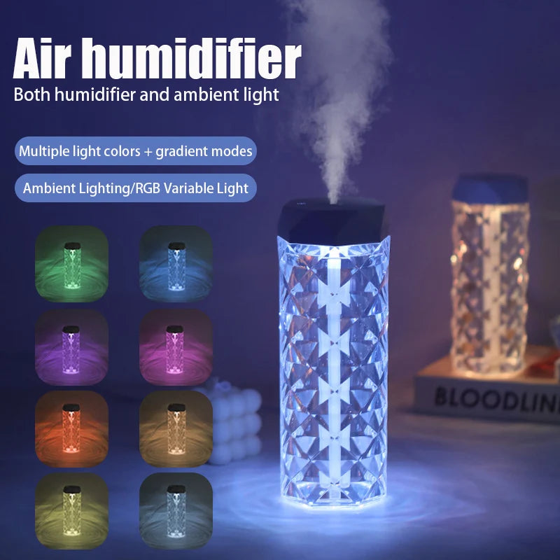 Umidificatore USB 400ML Diffusore Di Aromi Oli Essenziali Purificatore Nebbia RGB Luce Per Auto Casa E Camera Da Letto
