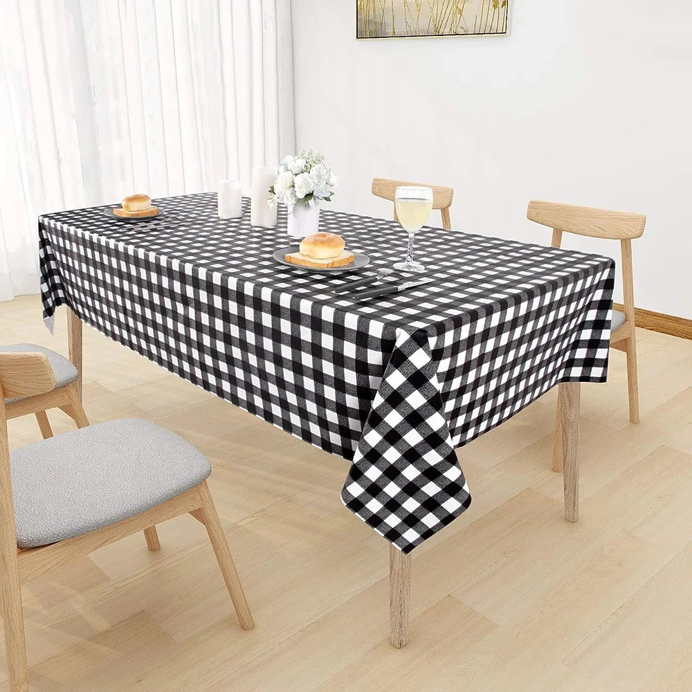 Tovaglia Usa e Getta a Quadretti Rosa Blu Pastello 137x274 CM Rettangolare in PVC Decorazioni Compleanno Baby Shower