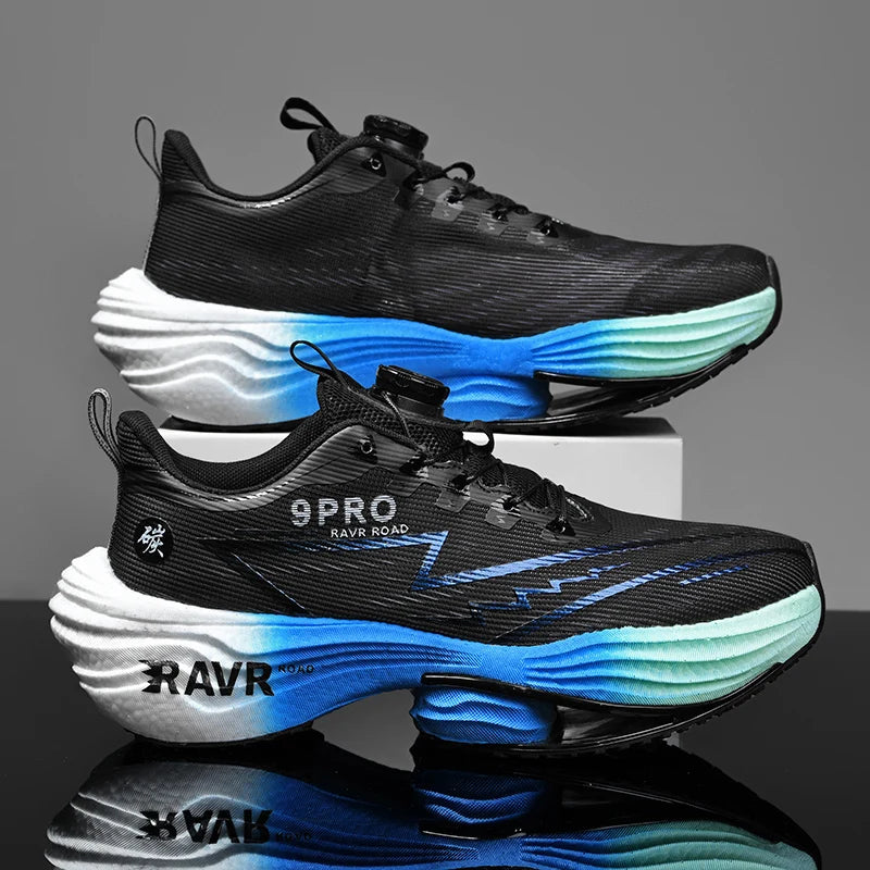 Letcomfit Scarpe Da Corsa Uomo 2025 Ammortizzazione Piastra Carbonio Scarpe Da Ginnastica Maratona Leggere Antiscivolo
