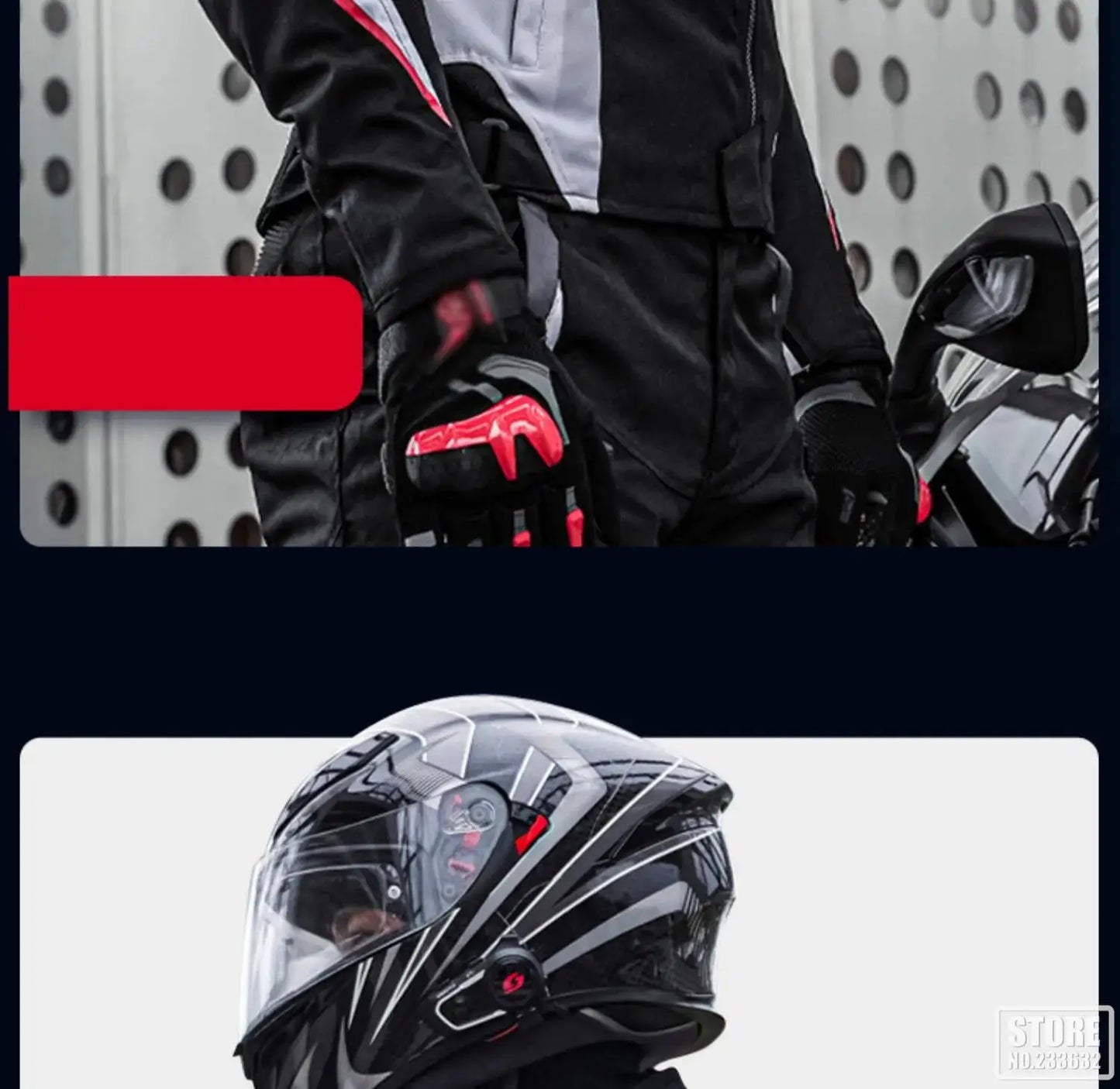 SCOYCO Moto Giacca Impermeabile Anticaduta Traspirante In Rete Con Protezioni Motocross Pantaloni Tuta Uomo