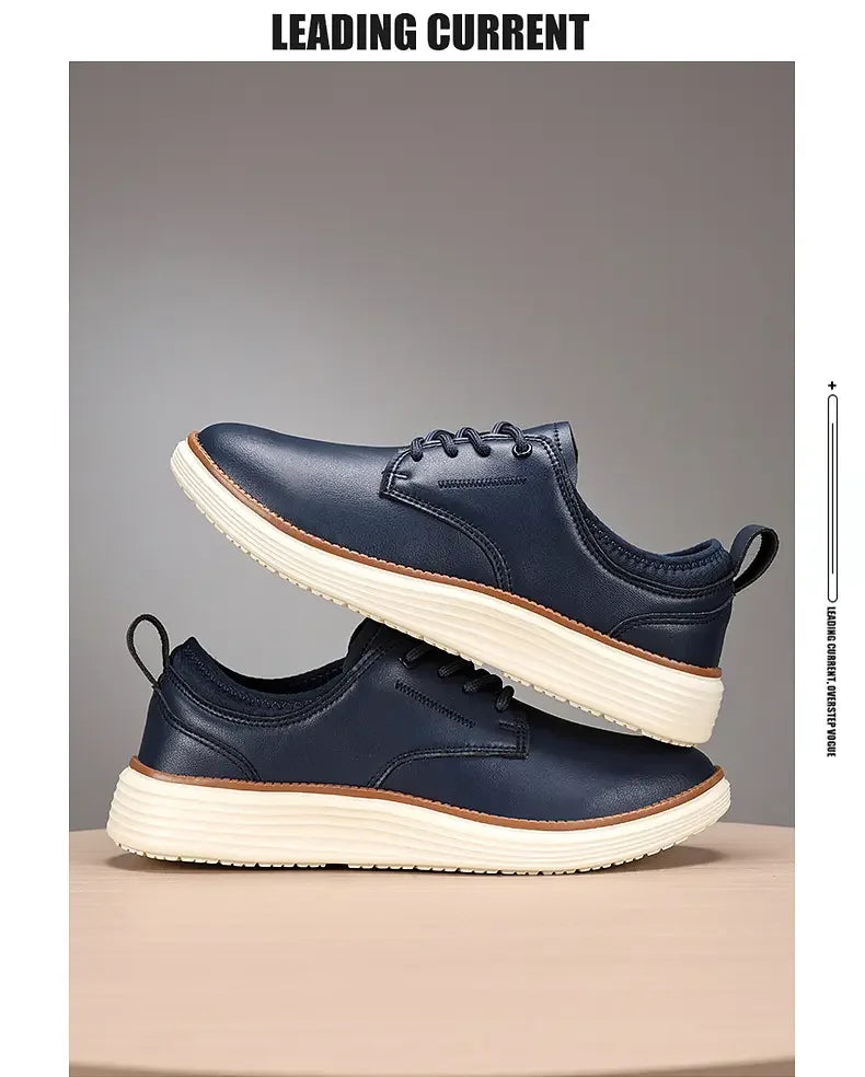 Scarpe Uomo Sportive Casual Alla Moda In Pelle Traspiranti e Comode Marrone Scarpe da Golf e Formali