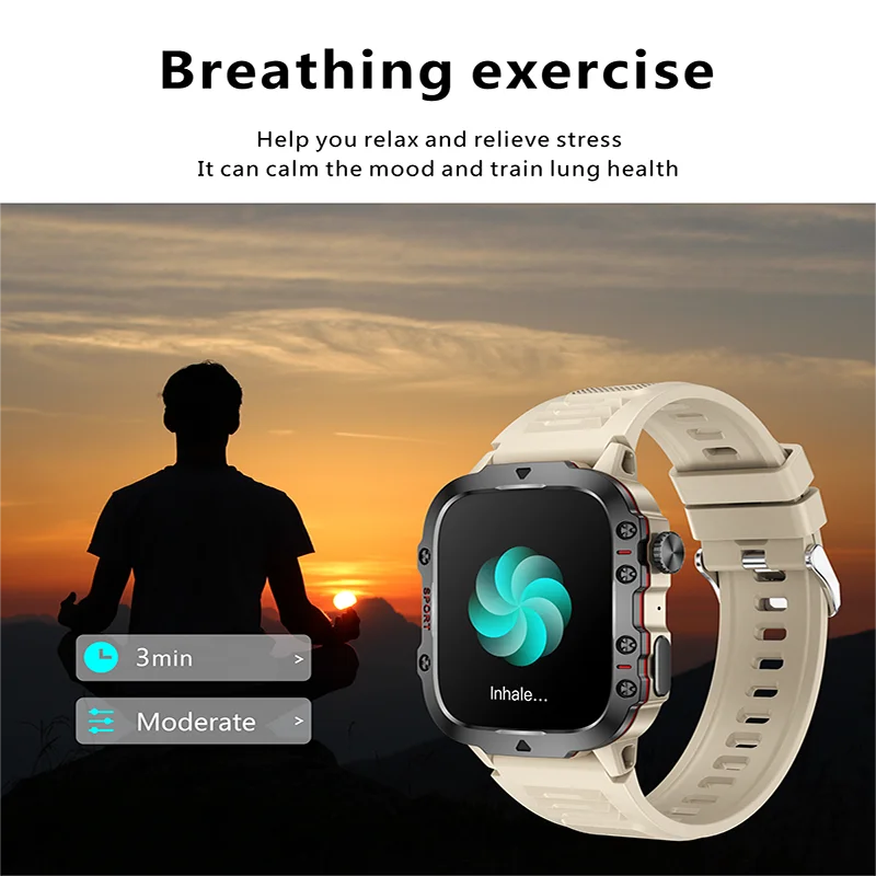 Orologio Fitness Con Schermo Da 1,96 Pollici 3ATM Chiamate Bluetooth Impermeabile Frequenza Cardiaca