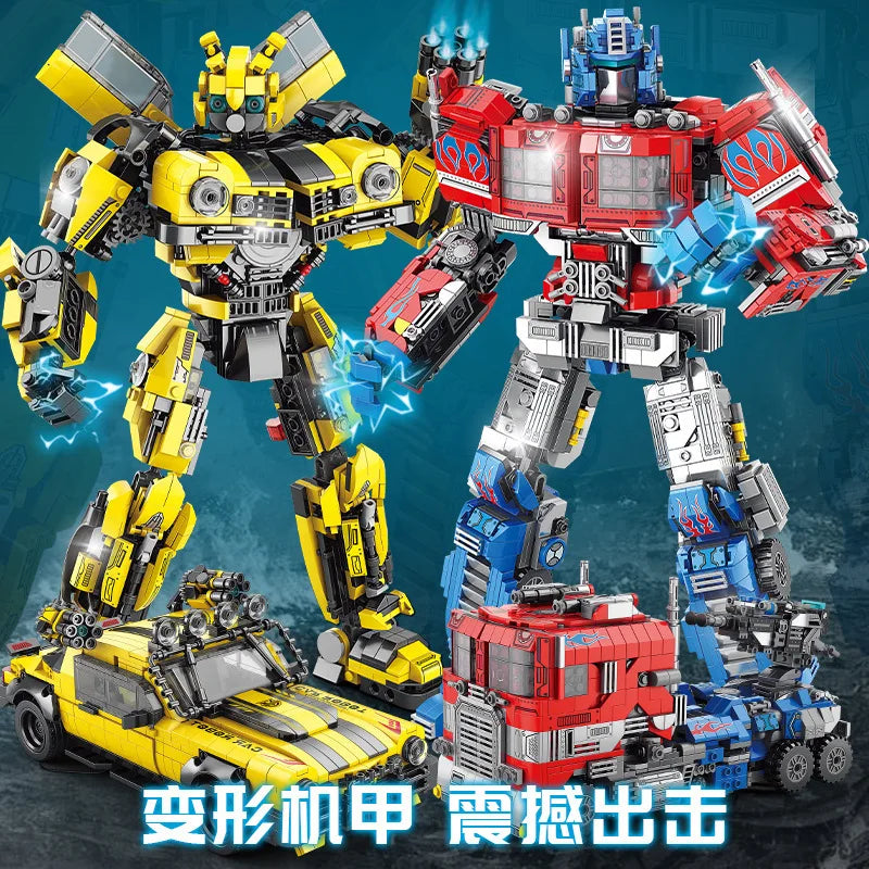 Autobots Decepticons Trasformazione Robot Mattoni Per Bambini Educativo Giocattolo Regalo Compatibile Con Lego Età 14