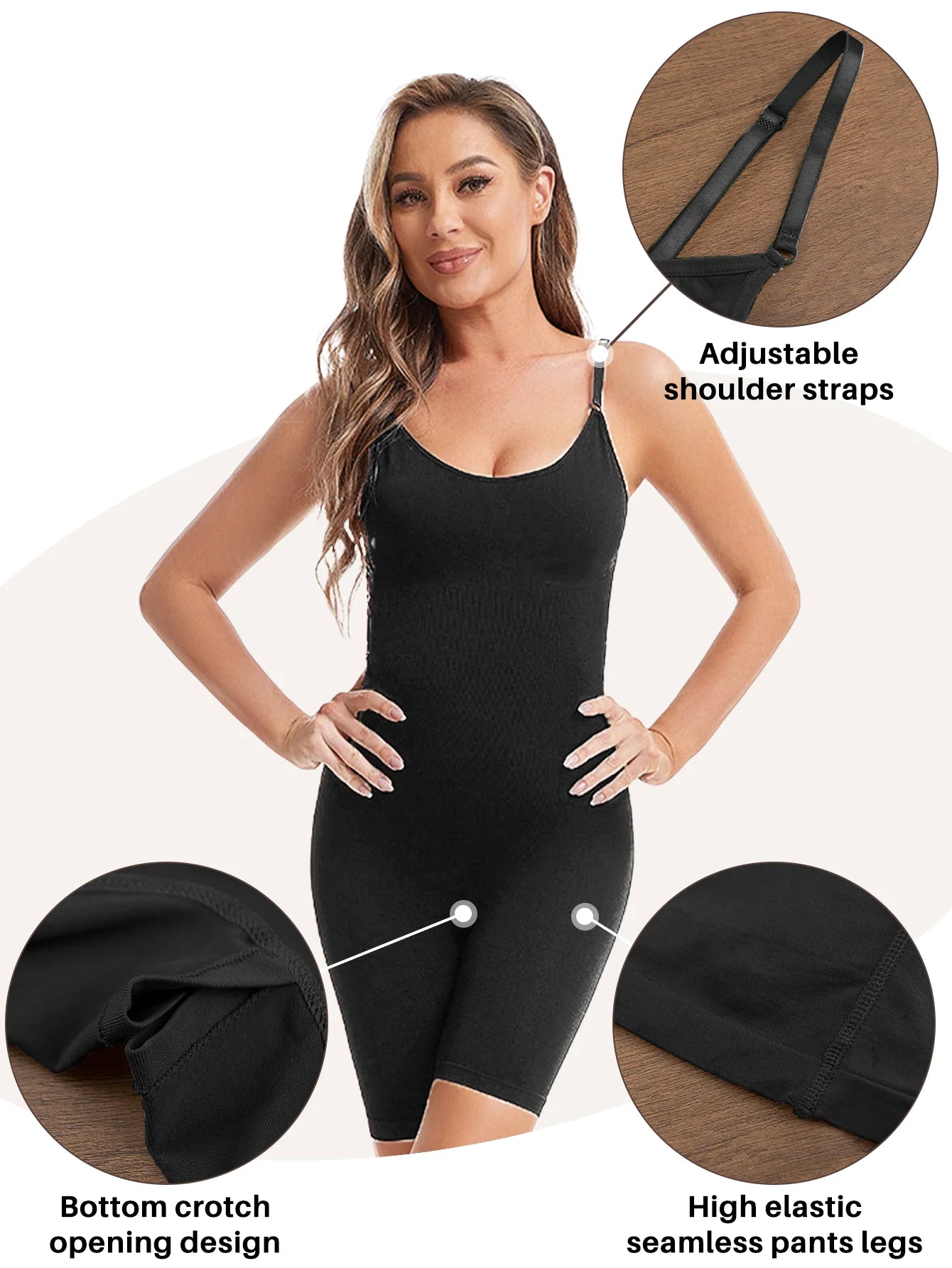 1PC Copertura Completa Shapewear Body Coscia Sottile Body Suit Schiena Bassa Shaper Del Corpo Senza Soluzione di Continuità Shapers Più Sottile Sicuro Biancheria Intima Tuta