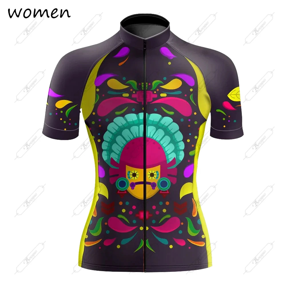 Maglia Da Ciclismo Donna Estate Premium Traspirante Team Racing Abbigliamento Da Ciclismo Maglia Da Bici Corta