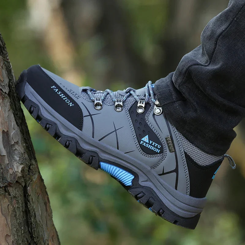 Scarpe Da Uomo Impermeabili In Pelle Per Alpinismo E Trekking Suola Spessa Comode Anno 2025